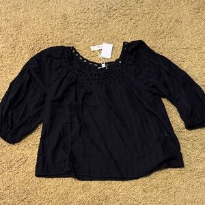Max Studio Black Women's Top size large